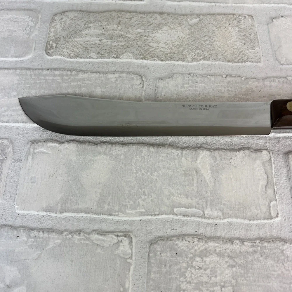 Cutco 1022 Butcher Knife Brown Marbled Swirl Handle Stainless Steel 8